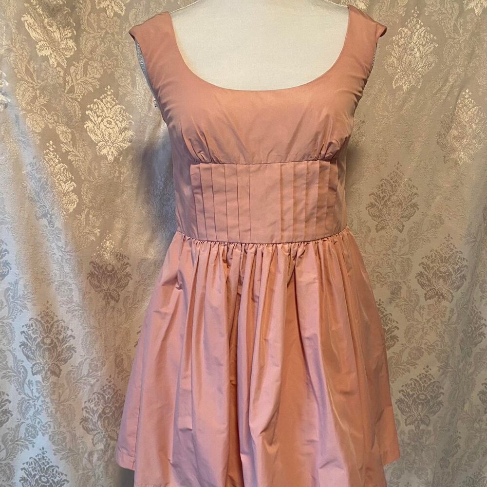 Junior's pastel pink romper dress